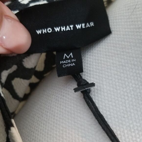 Who What Wear, Elastic Waist/faux wrap, blouse, M - Picture 6 of 6